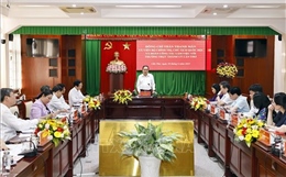 Chủ tịch Quốc hội Trần Thanh Mẫn làm việc với Thường trực Thành uỷ Cần Thơ 