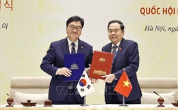 Lễ ký kết Biên bản ghi nhớ hợp tác Quốc hội hai nước Việt Nam - Hàn Quốc