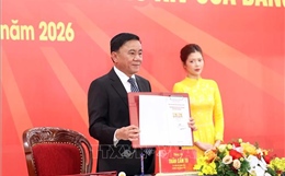 Lễ phát hành đặc biệt bộ tem bưu chính chào mừng Đại hội XIV của Đảng