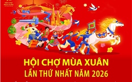 Hội chợ Mùa Xuân lần thứ nhất năm 2026: 'Kết nối thịnh vượng - Đón xuân huy hoàng'