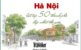 Hà Nội vào top 50 thành phố đẹp nhất thế giới của CN Traveler