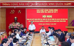 Công bố quyết định kiểm tra, giám sát đối với Ban Thường vụ Đảng ủy các cơ quan Đảng Trung ương