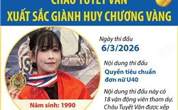Châu Tuyết Vân giành Huy chương Vàng quyền tiêu chuẩn đơn nữ U40