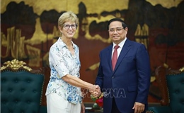 Thủ tướng Phạm Minh Chính tiếp Đoàn Quỹ Eisenhower của Hoa Kỳ