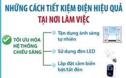 Những cách tiết kiệm điện hiệu quả tại nơi làm việc