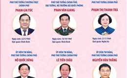 Thành viên Chính phủ nhiệm kỳ 2026-2031