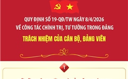 Quy định số 19-QĐ/TW: Trách nhiệm của cán bộ, đảng viên