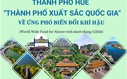 Huế - 'Thành phố xuất sắc quốc gia' về ứng phó biến đổi khí hậu