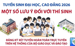 Tuyển sinh Đại học, Cao đẳng 2026: Một số lưu ý đối với thí sinh