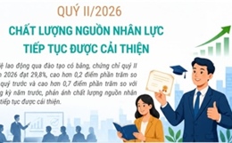 Quý II/2026: Chất lượng nguồn nhân lực tiếp tục được cải thiện