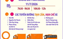Phân luồng giao thông dịp kỷ niệm 80 năm Ngày truyền thống lực lượng An ninh nhân dân