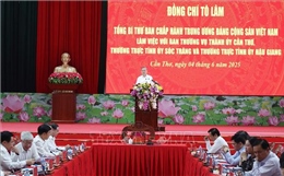 Tổng Bí thư Tô Lâm: Cần Thơ sau hợp nhất phải chủ động xác lập các đột phá chiến lược