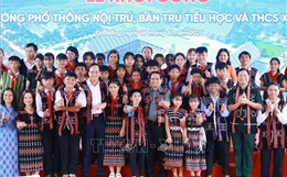 Thủ tướng Phạm Minh Chính dự Lễ khởi công trường học tại xã biên giới của Đà Nẵng