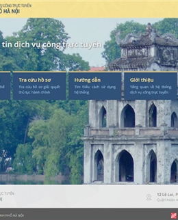 Dịch vụ công trực tuyến - đột phá của Hà Nội